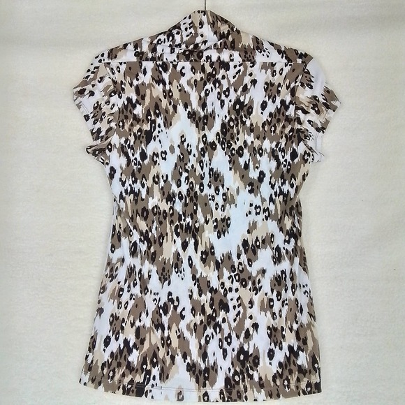 Rafaela Casual Blouse Size Small‎ in Leopard Print - Picture 2 of 11